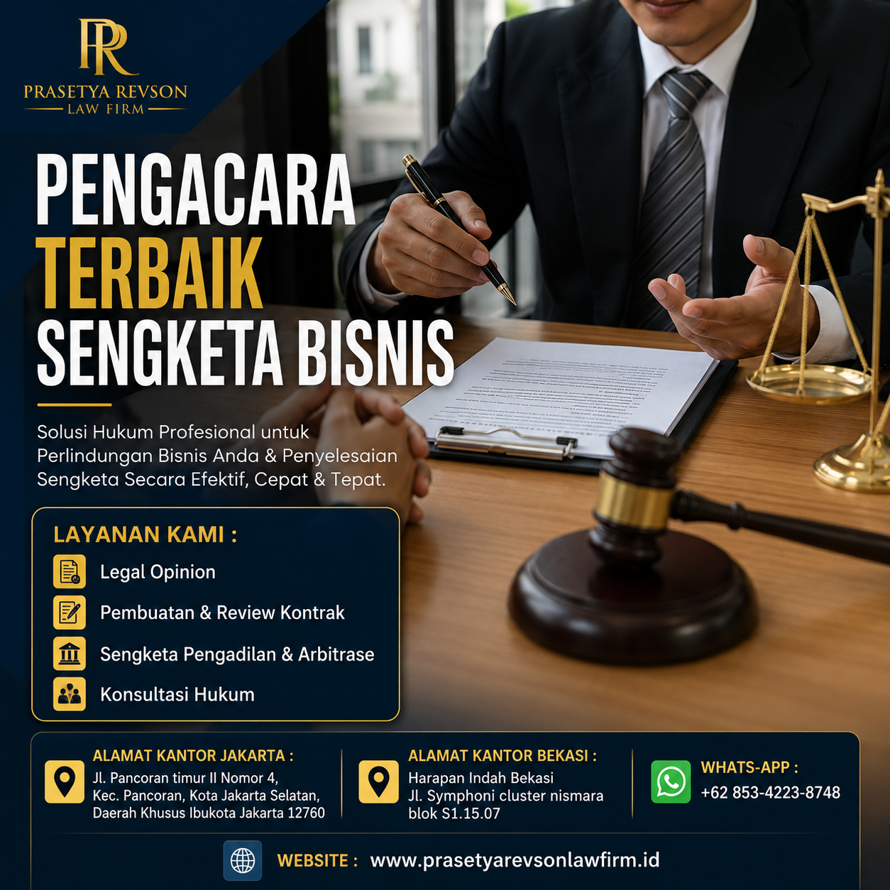 Pengacara Terbaik Sengketa Bisnis