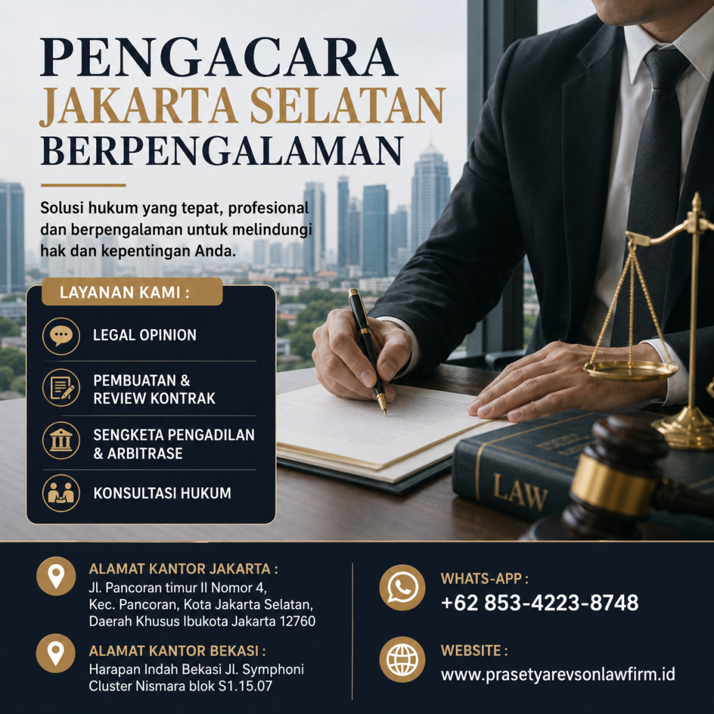Pengacara Jakarta Selatan Berpengalaman