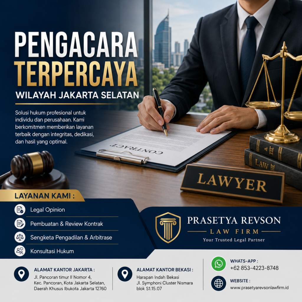 Pengacara Terpercaya Wilayah Jakarta Selatan