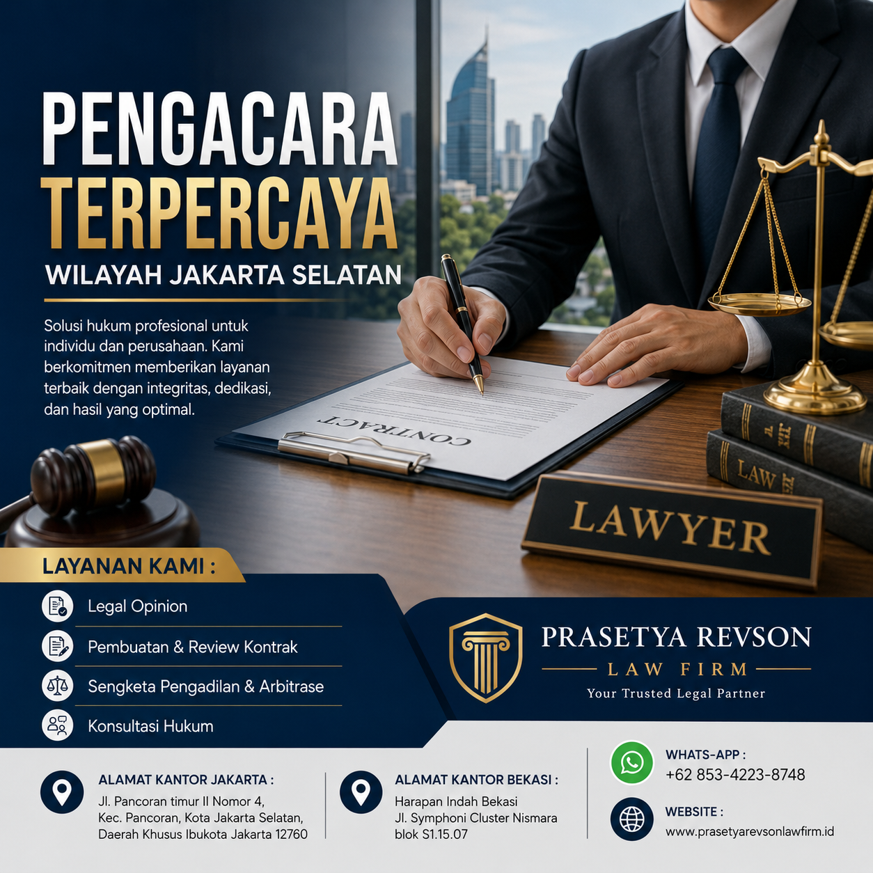 Pengacara Terpercaya Wilayah Jakarta Selatan
