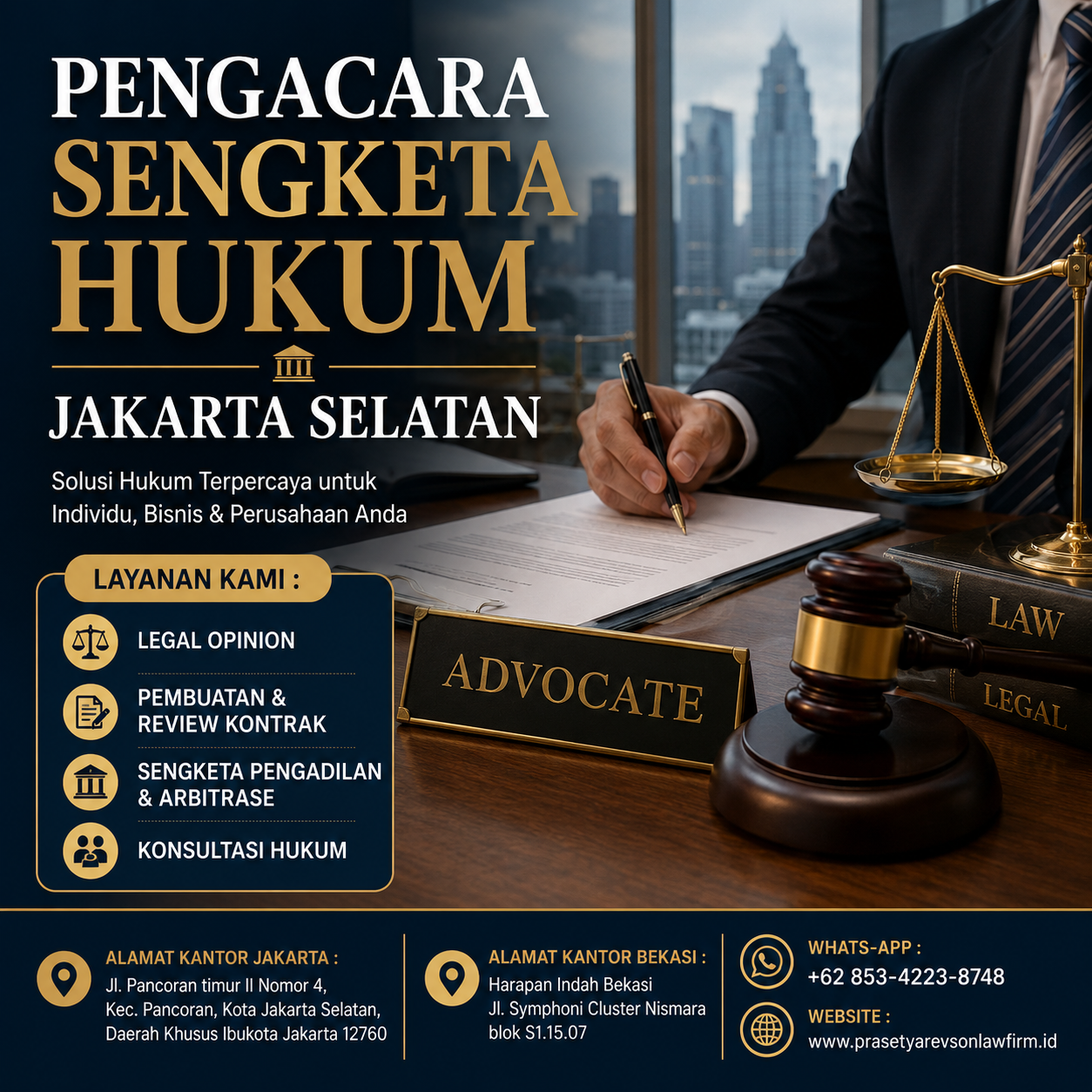 Pengacara Sengketa Hukum Jakarta Selatan
