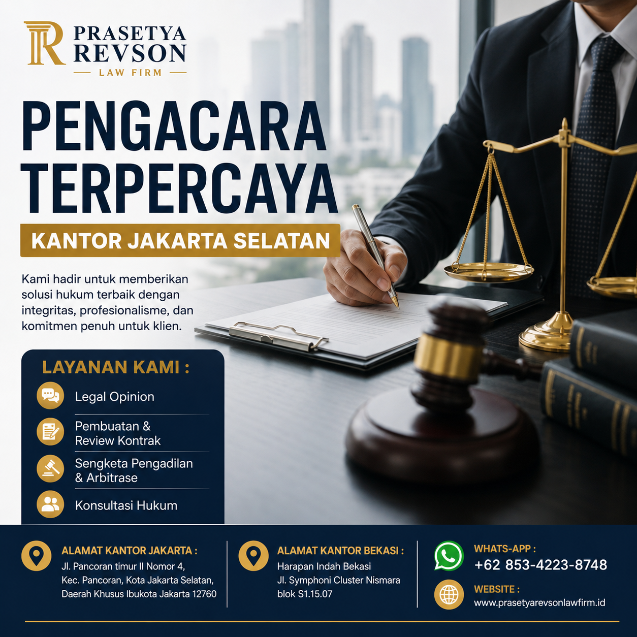 Pengacara Terpercaya Kantor Jakarta Selatan